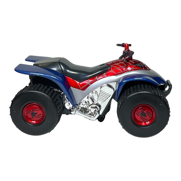 Marvel Spider Man The Movie Battery Operated Moving ATV Vehicle 6.5” x 3” - Picture 8 of 13